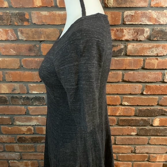 Ganni Swing Dress In Gray Winter Jersey -Sz S - Picture 5 of 8